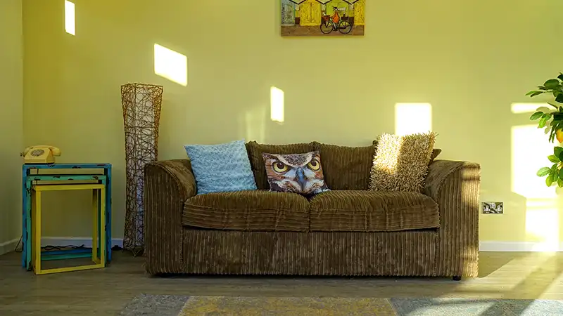 Newly painted living room