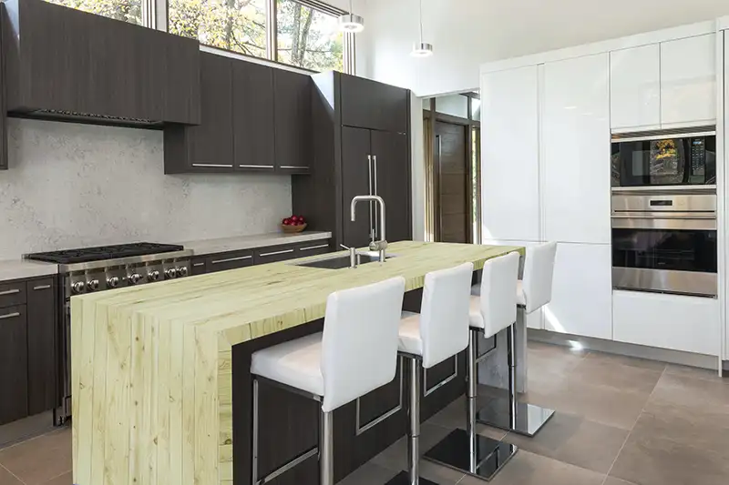 Newly painted kitchen